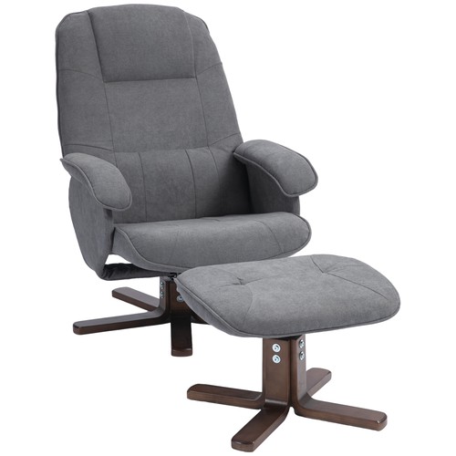 Linen swivel recliner chair - linen,
