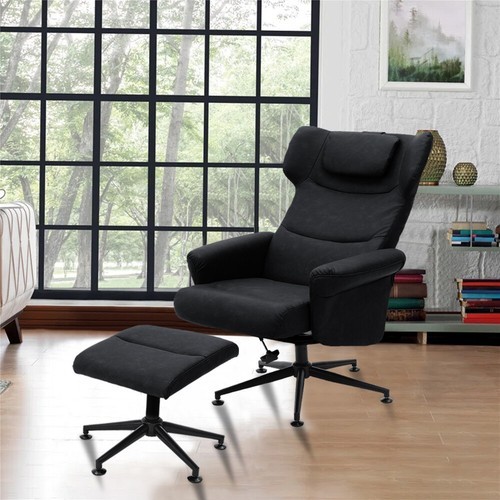 Leather adjustable recliner - pu,