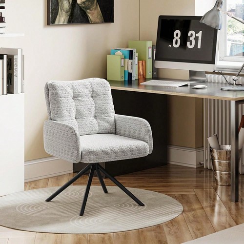 Chenille desk chair - desk, no