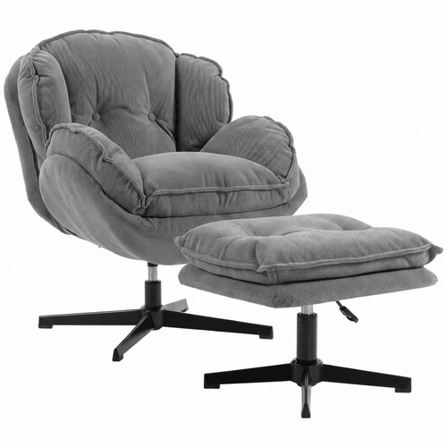 Homcom armchair footstool - homcom, w/
