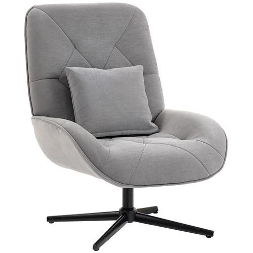 Homcom swivel accent - swivel, chair