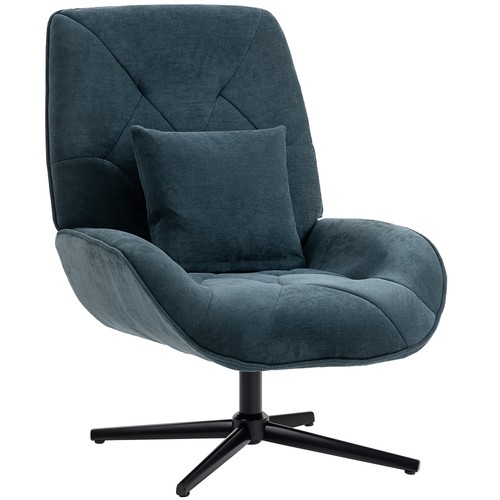 Homcom swivel accent chair - swivel,