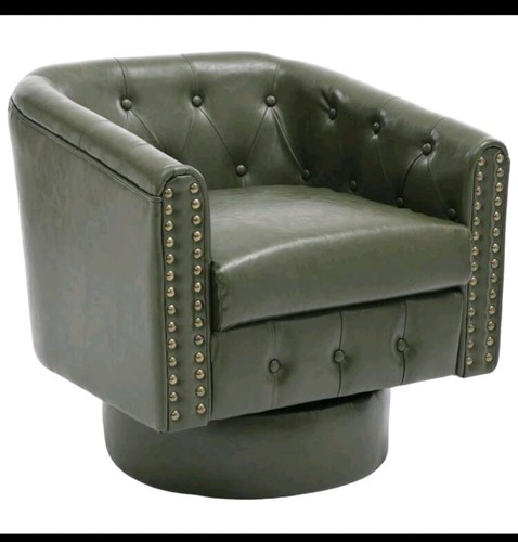 Green velvet swivel - green,