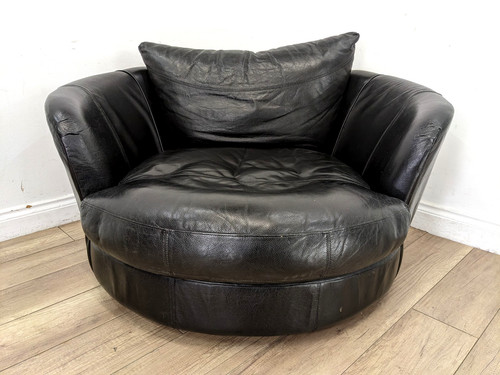 Armchair dfs black - armchair, leather