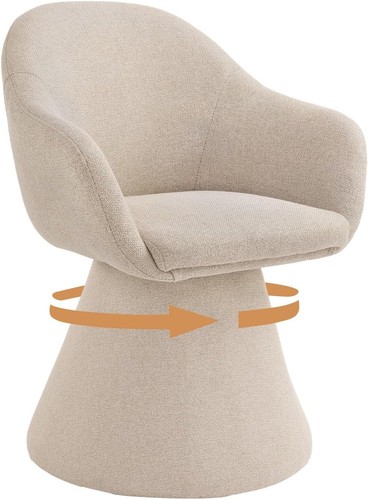 Modern beige swivel dining - swivel,