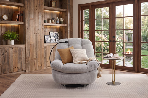 Raha swivel accent chair - raha,