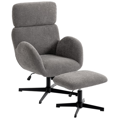 Homcom swivel armchair - swivel, with