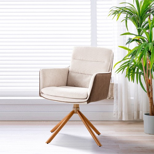 Upholstered corduroy armchair - upholstered,