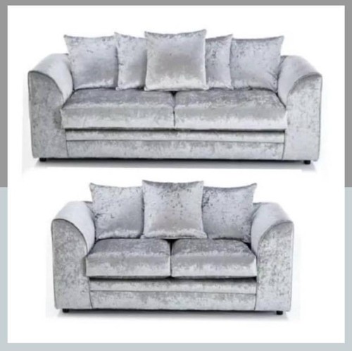 Silver crushed velvet - crushed,