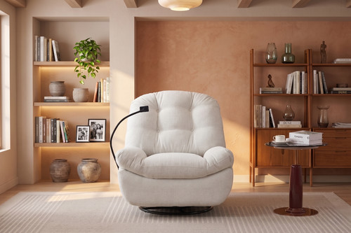 Raha swivel accent chair - raha,