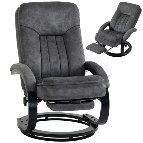 Homcom swivel recliner chair - homcom,