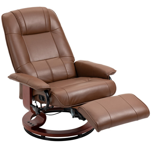 Brown faux leather - brown,