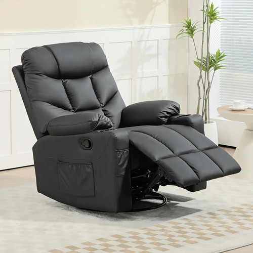 Manual recliner chair swivel - chair,