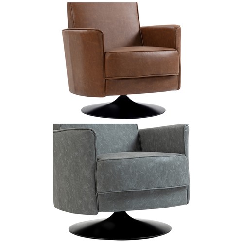 Homcom swivel accent chair - accent,