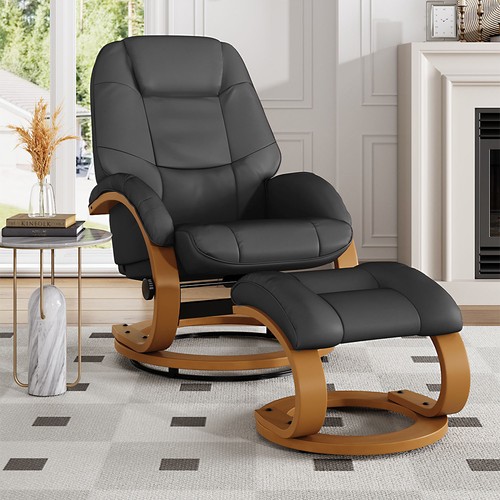 Leather recliner chair - recliner,