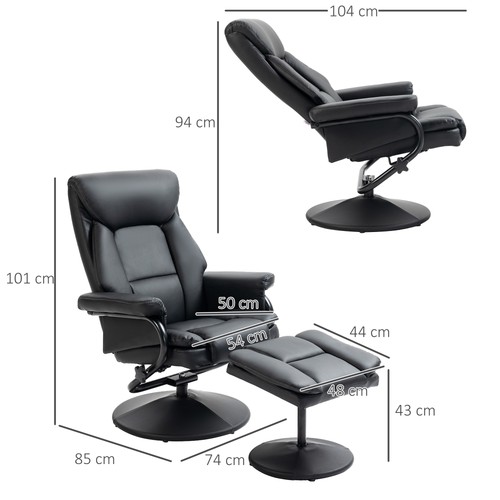 Swivel recliner chair with - swivel,